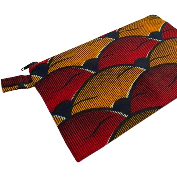 CSAO Paris Artisan Handmade Pencil Makeup Pattern Pouch Pocket Senegal Africa - Picture 2 of 8